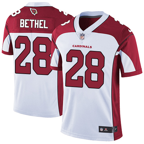 Nike Cardinals #28 Justin Bethel White Men's Stitched NFL Vapor Untouchable Limited Jersey